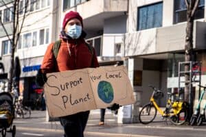 Climate protestor 