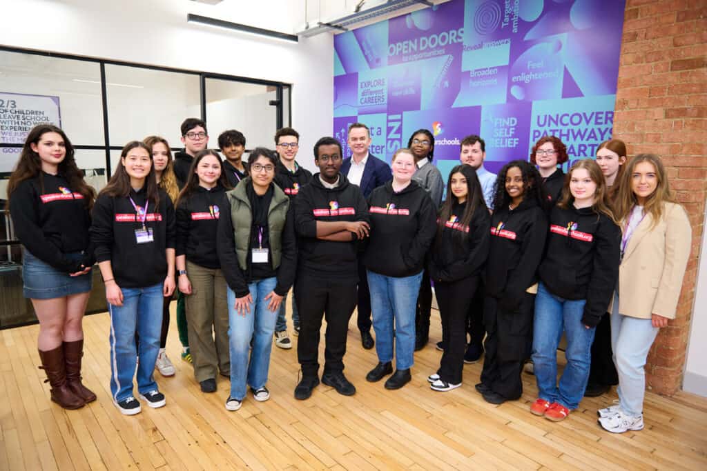 a group photo to meet our new youth council at speakers for schools